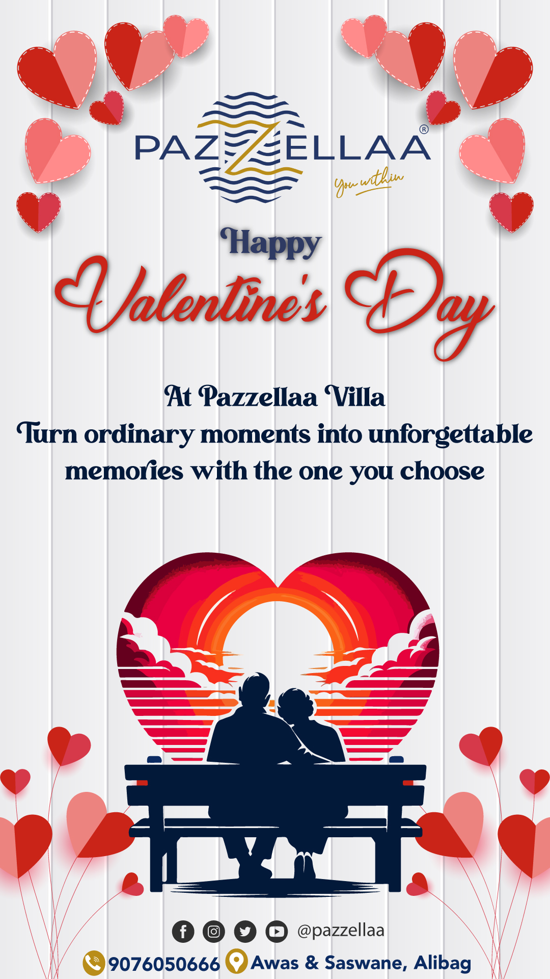 Pazzellaa Villa — Valentine’s Day 2026 campaign creative